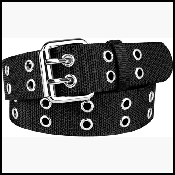 Double Grommet Belt Nylon Prong Belts Plus Size 39 to 71 Inches main image 5